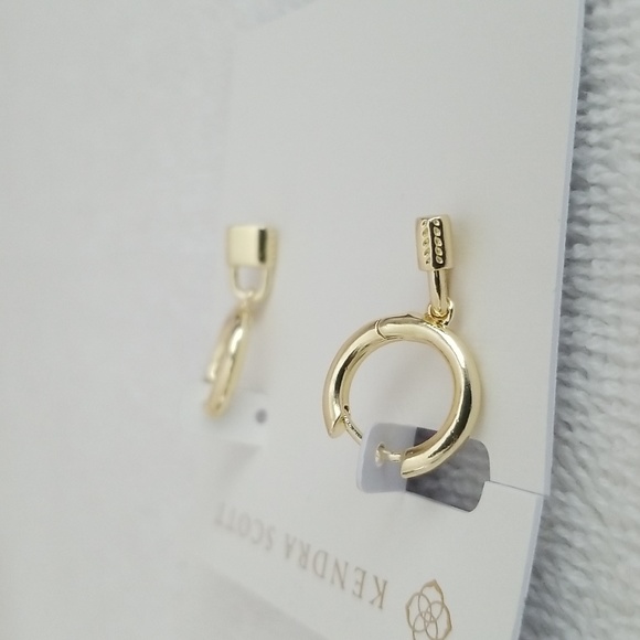 New Kendra Scott Jess Locket Huggie Earrings - Picture 3 of 6